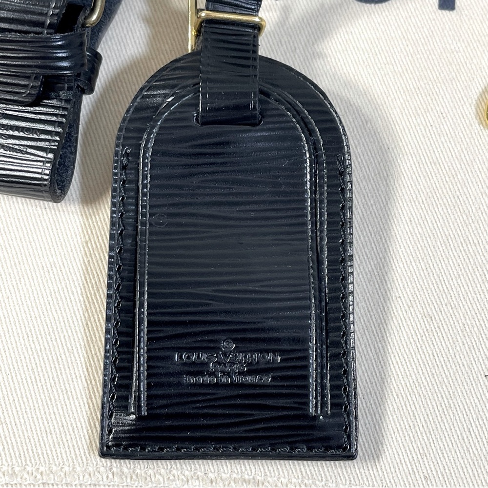 Louis Vuitton Luggage Tag & Poignet Set, Black Epi - Picture 3 of 16